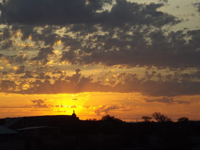 Sunset at Alte Kalköfen Bird Observatory