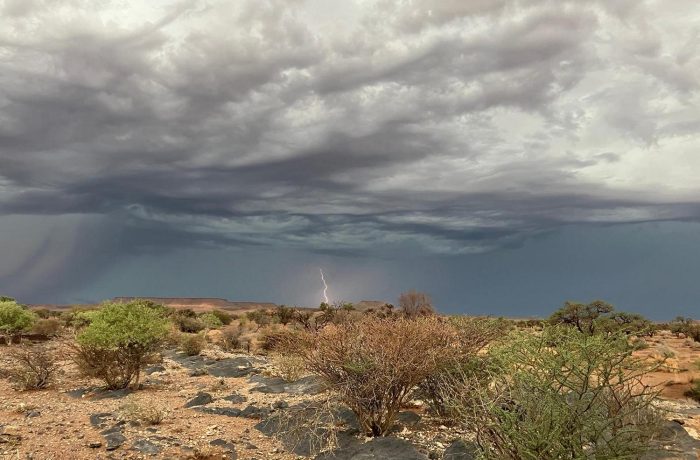 Lightning Alte Kalköfen bird observatory February 2025