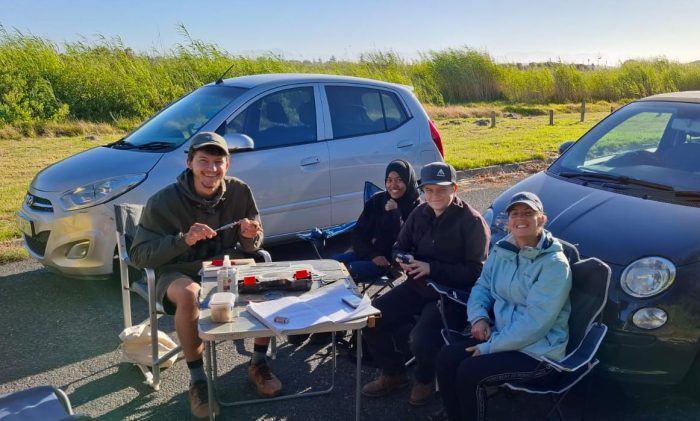 Promenade Road. Bird ringing at Zandvlei brunch at Marine da Gama